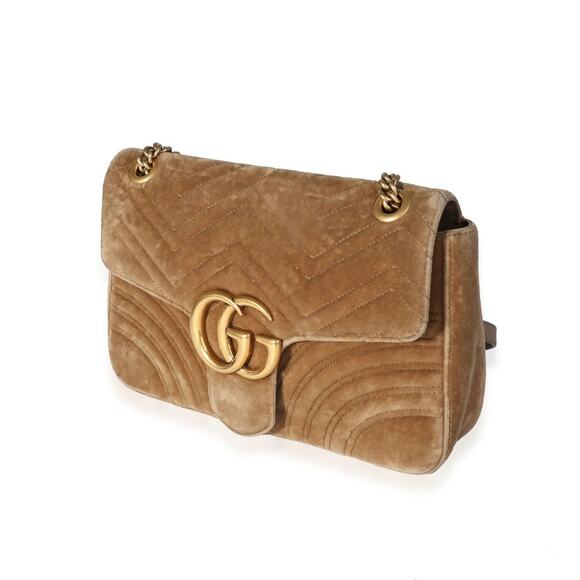 Gucci Marmont Chain Shoulder Bag Tan - S - Picture 3 of 8